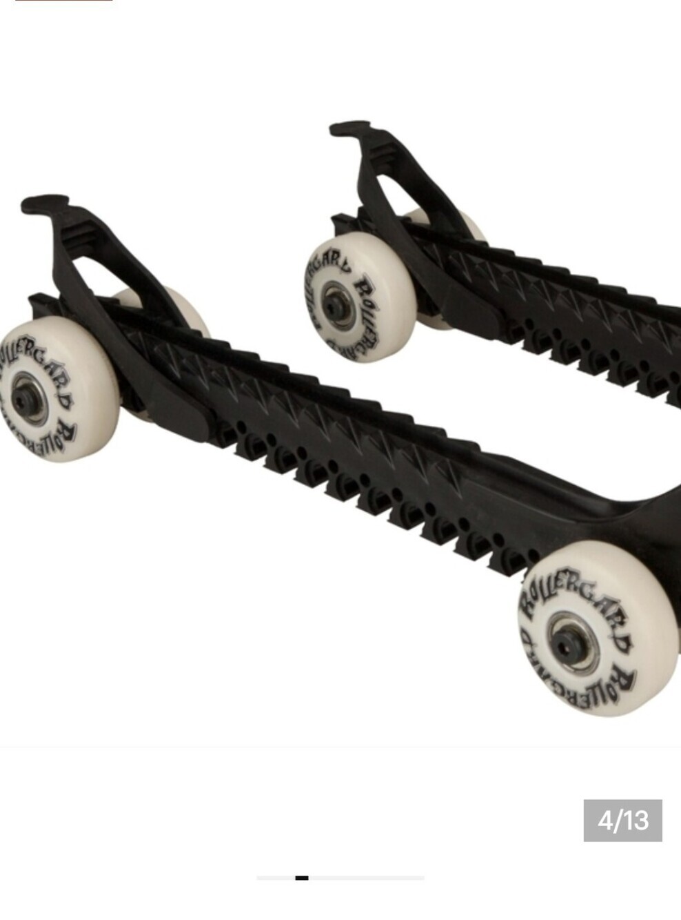 New Rollergard Hockey Skate Guards With Wheels Black Full Length 13.5" - Picture 4 of 14